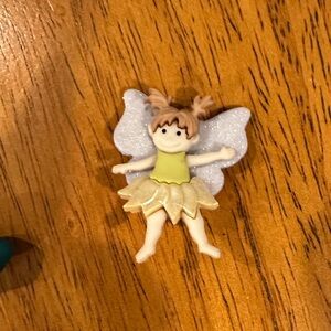 Fairy Figurine with Glittery Wings